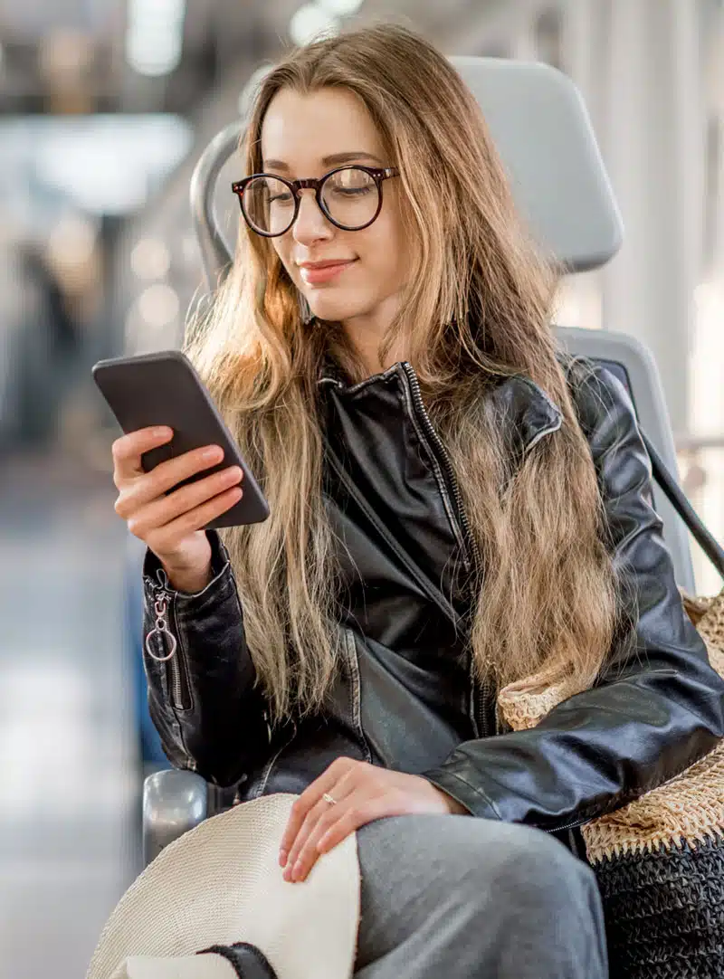 Clinician on phone